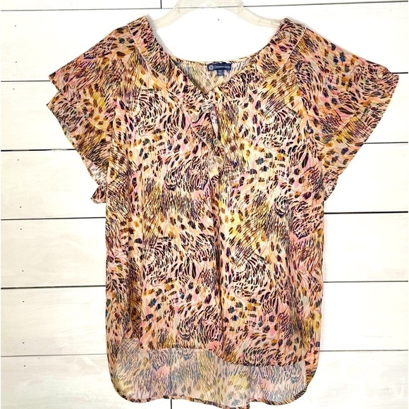 Democracy 2xl short sleeve blouse - Picture 1 of 3